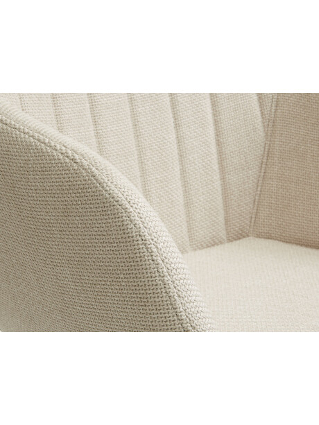 Silla de comedor ADSLEV tela beige/color roble Silla de comedor ADSLEV tela beige/color roble