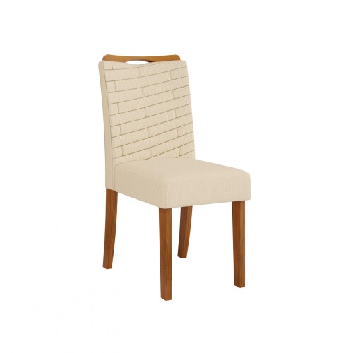 Silla Julia tapizada - Linea Milán Blanca