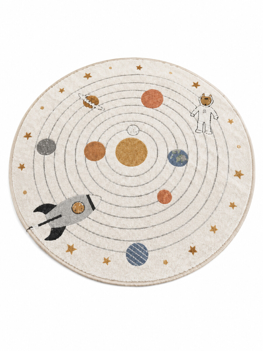 ALFOMBRA DECORATIVA CIRCULAR - MULTICOLOR 