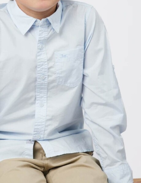 CAMISA LISA Celeste