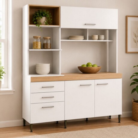 KIT COCINA COMP. ISIS 1,86 X 2,13 X 52 MIEL /BLANCO KIT COCINA COMP. ISIS 1,86 X 2,13 X 52 MIEL /BLANCO