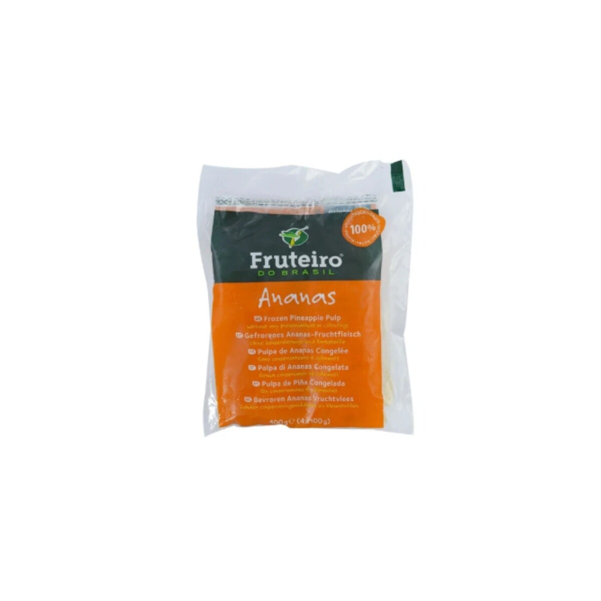 Pulpa de piña 100% natural - 400gs 