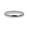 Par de alianzas clásicas en oro blanco 18k - bombé de 3mm Par de alianzas clásicas en oro blanco 18k - bombé de 3mm