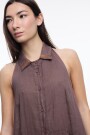 VESTIDO CAMISERO Marron