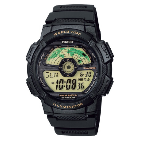 Reloj CASIO AE1100W-1BVDF en Resina Negro Esfera 44mm 0
