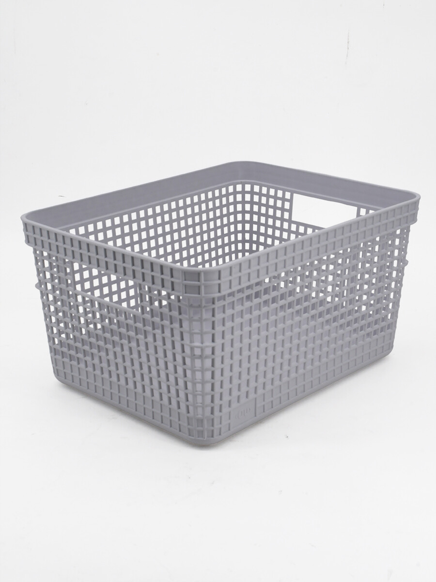 CESTA PLASTICA BLANCA - BLANCO 