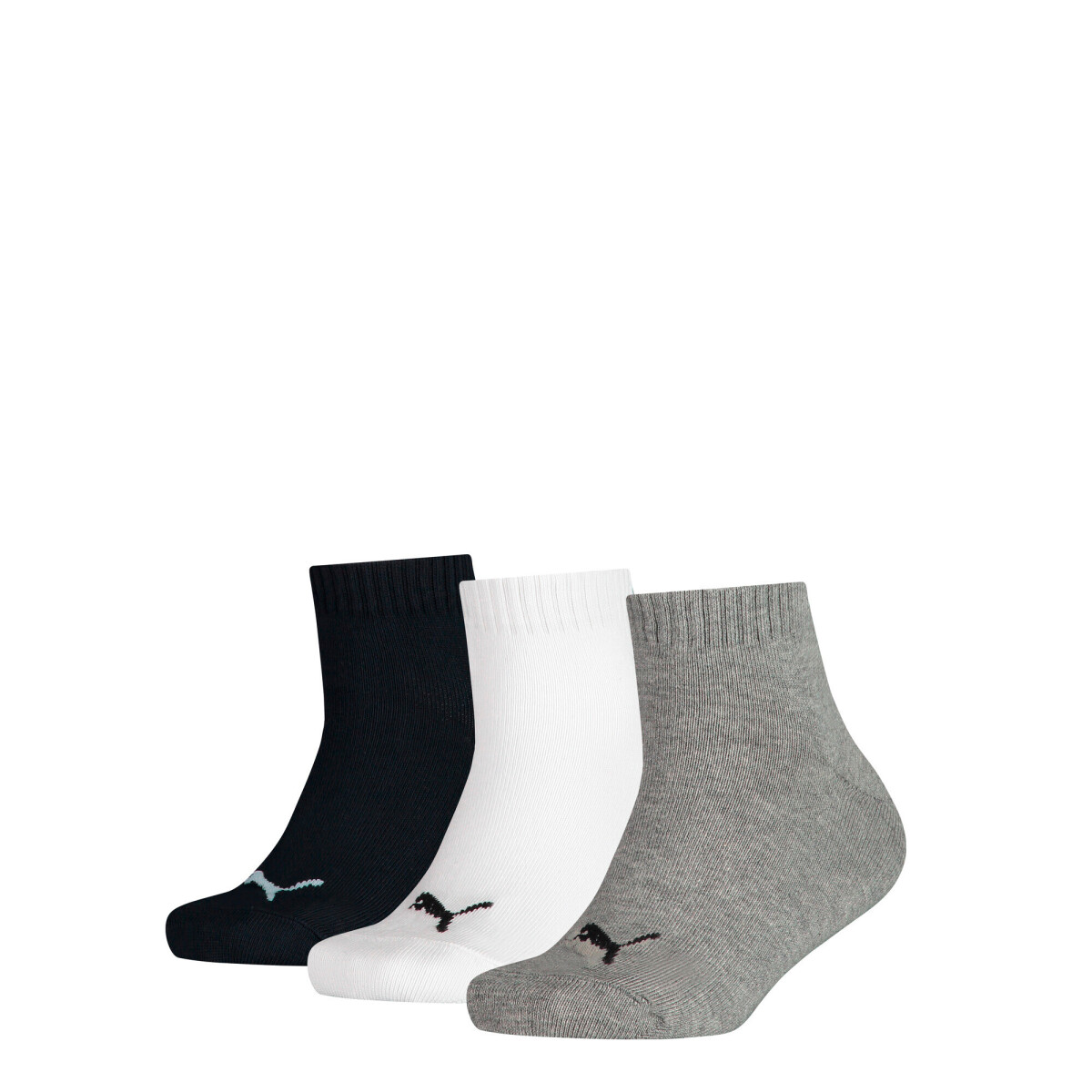 Medias Puma Kids Quarter 3-Pack de Niños - Blanco 
