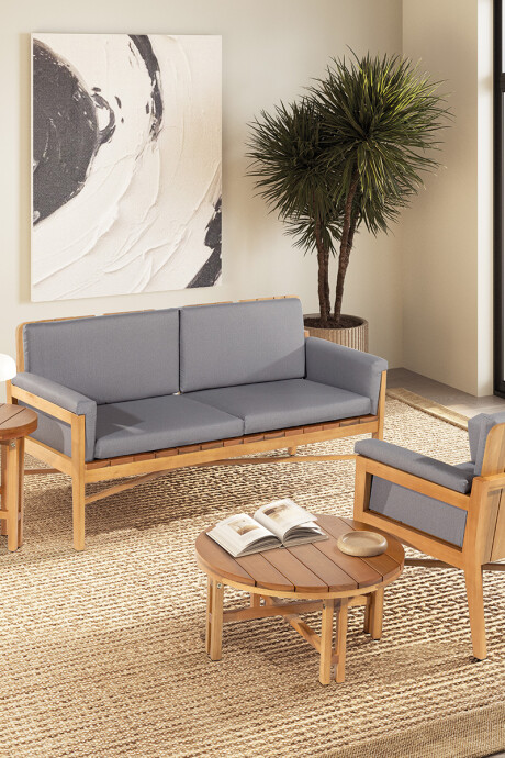 LACUNA SOFA SOFA LACUNA 2 LUGARES ACQUABLOCK CRUDO 156x70x79CM JATOBA