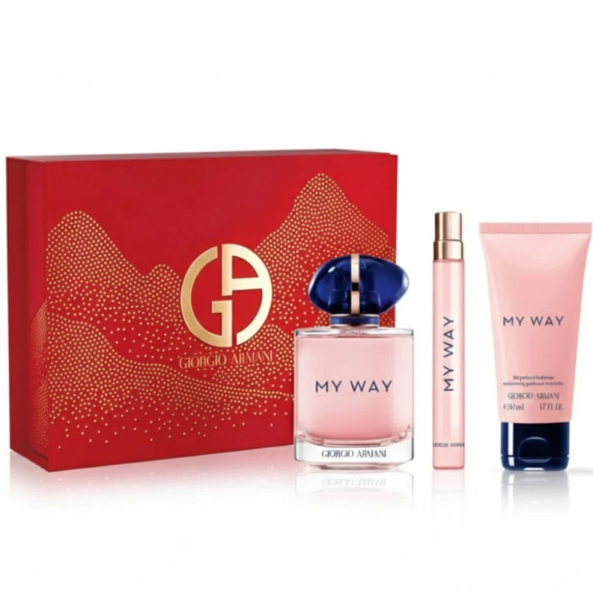 Cofre Armani Perfume My Way EDP 90ml + Travel Size10ml + Body Lotion 50ml 