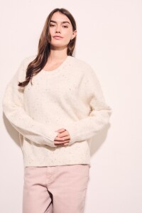 Sweater Bouttonne Nácar