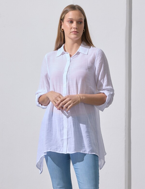 Camisa Larga BLANCO