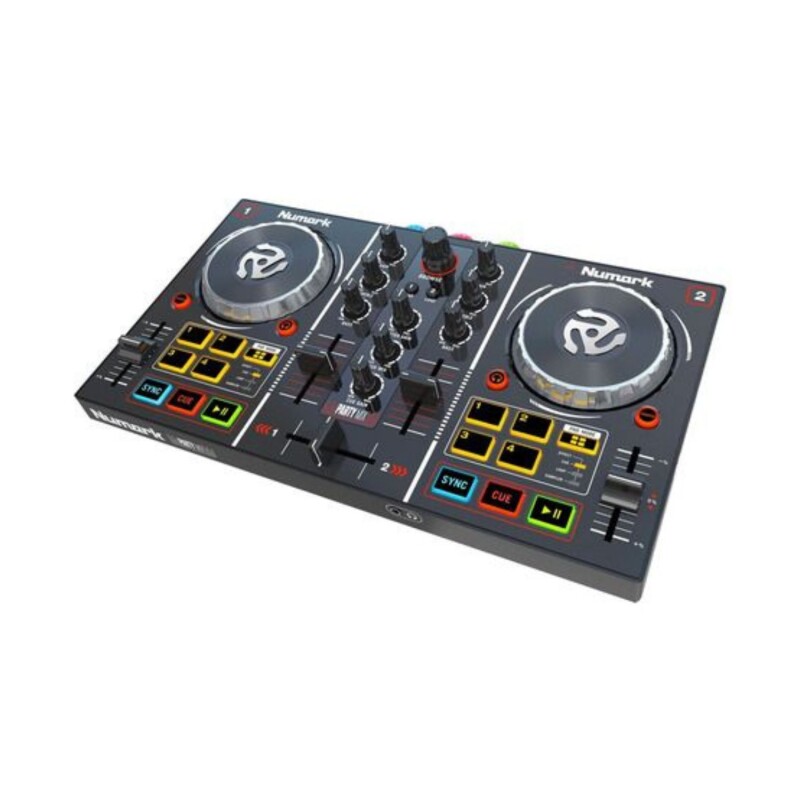 Controlador Bandeja De Dj Numark Party Mix Con Efectos Led Negro