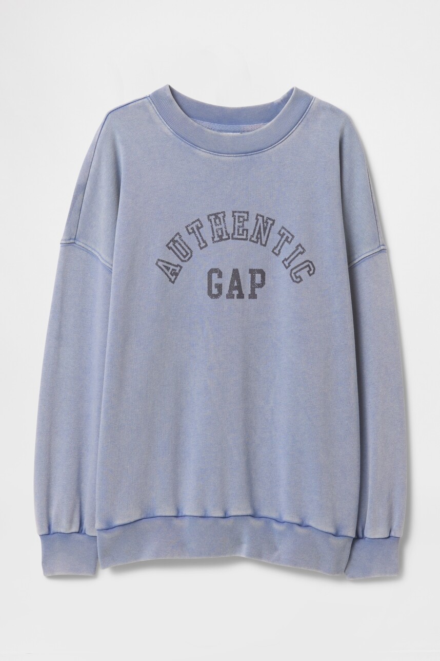 Buzo Deportivo Logo Gap Niña Bainbridge Blue