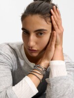 Conjunto De Pulseras Elásticas plateado
