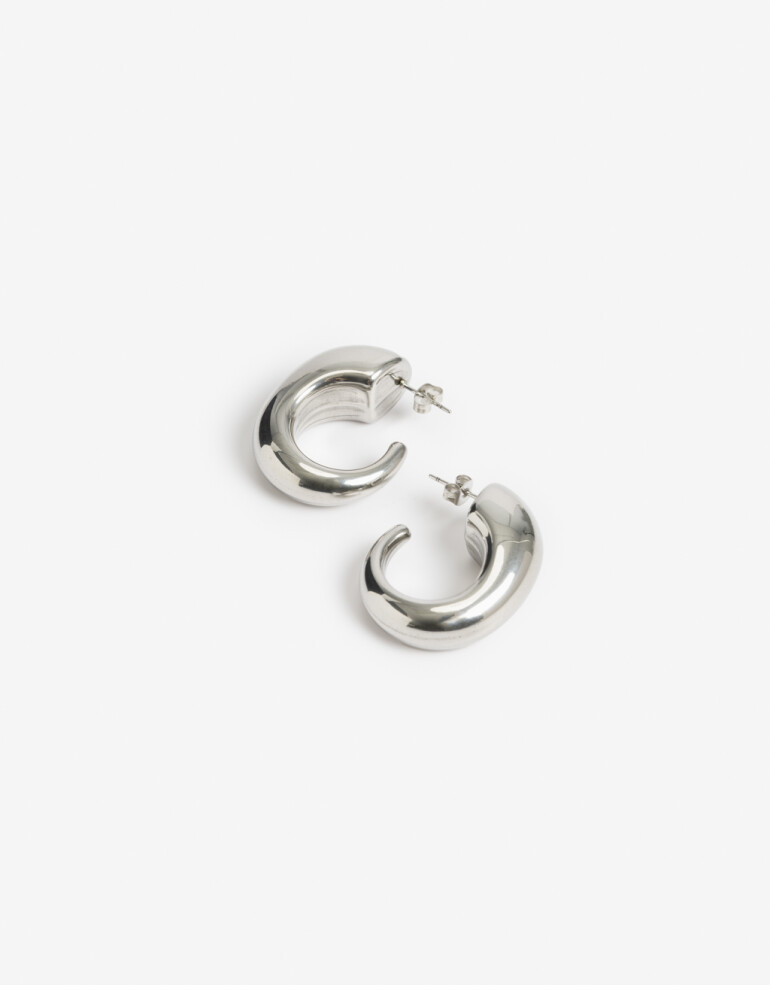 Aros Argollas Metal Argollas De Acero - Plateado