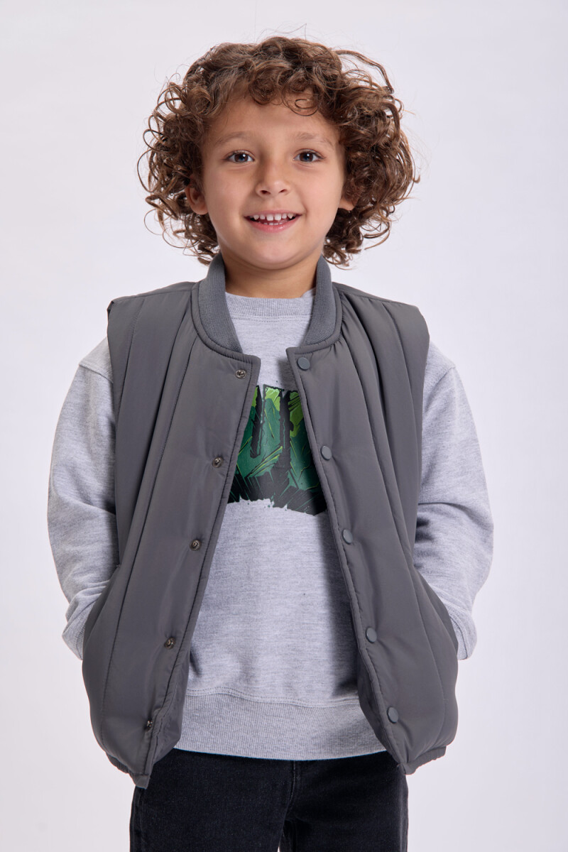 Chaleco capitoneado Gris