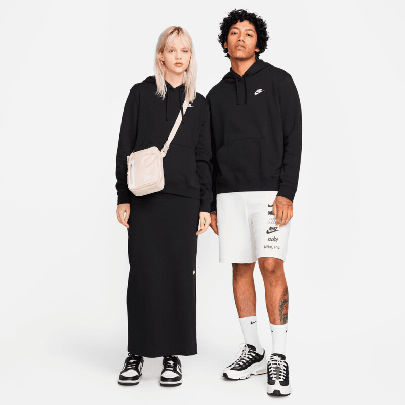 Abrigo Nike Sportswear Club Fleece de Mujer Negro