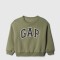 V-OVERSIZED LOGO CREW WALDEN GREEN