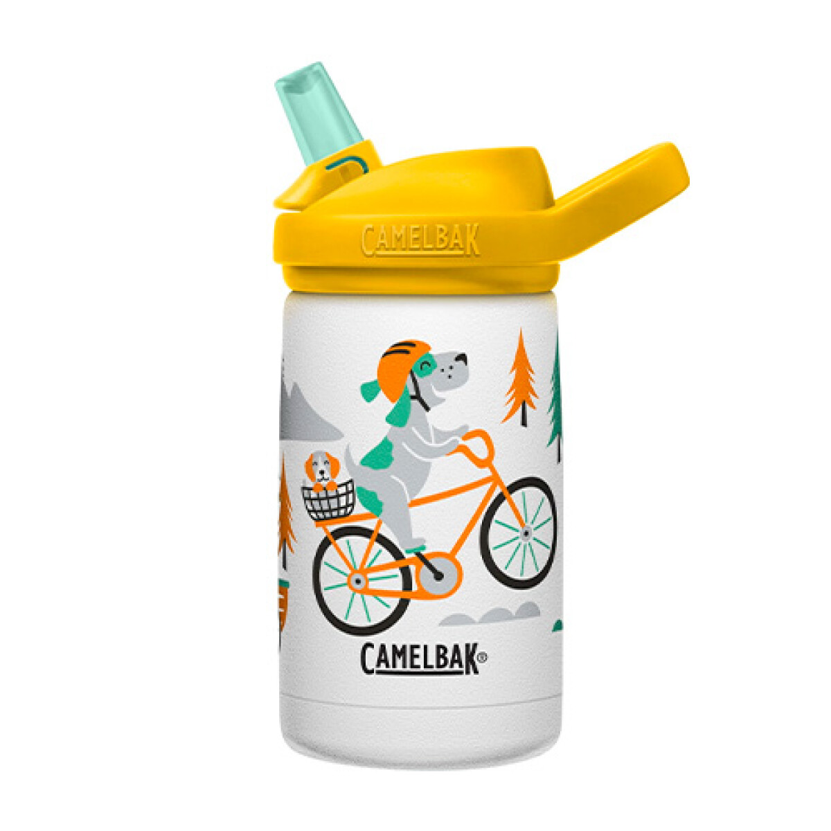 Botella Térmica Camelbak Eddy+ Kids 350ML - BLANCO-AMARILLO 