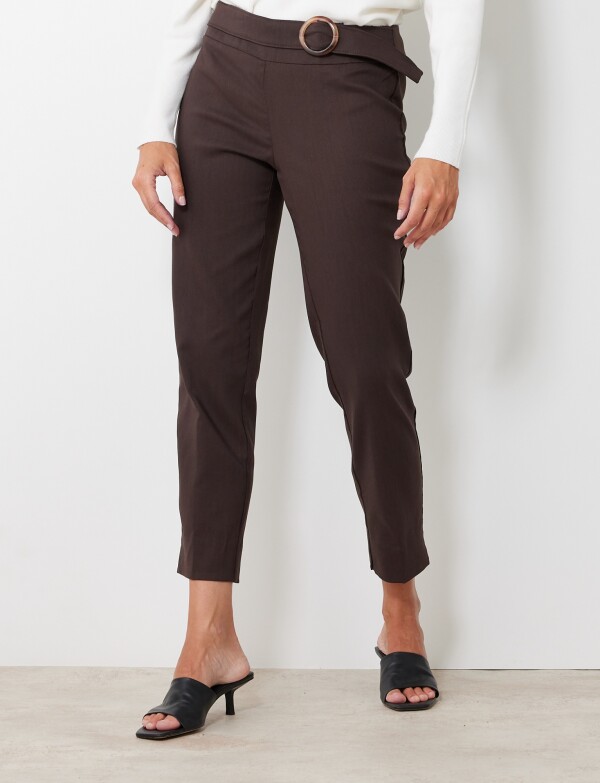 Pantalon Cinto MARRON