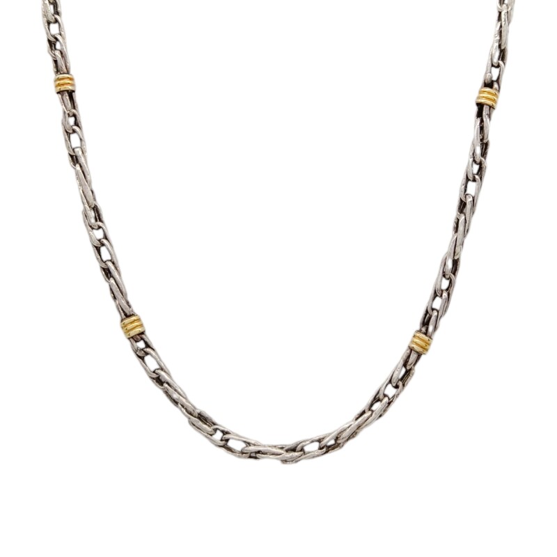 Cadena Singapur rolo-Plata y Oro-Sin piedra-CD5024 sinpiedra