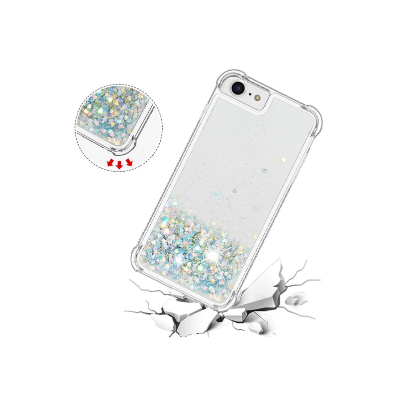 Protector iPhone 7/8 transparente con brillos Protector Iphone 7/8 Transparente Con Brillos