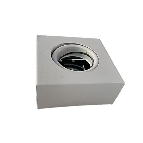 PLAFON ADO DIRECCIONABLE 1 UZ ''VEDIA'' BLANCO GU10 CUADRADO 10X10X4 PLAFON ADO DIRECCIONABLE 1 UZ ''VEDIA'' BLANCO GU10 CUADRADO 10X10X4