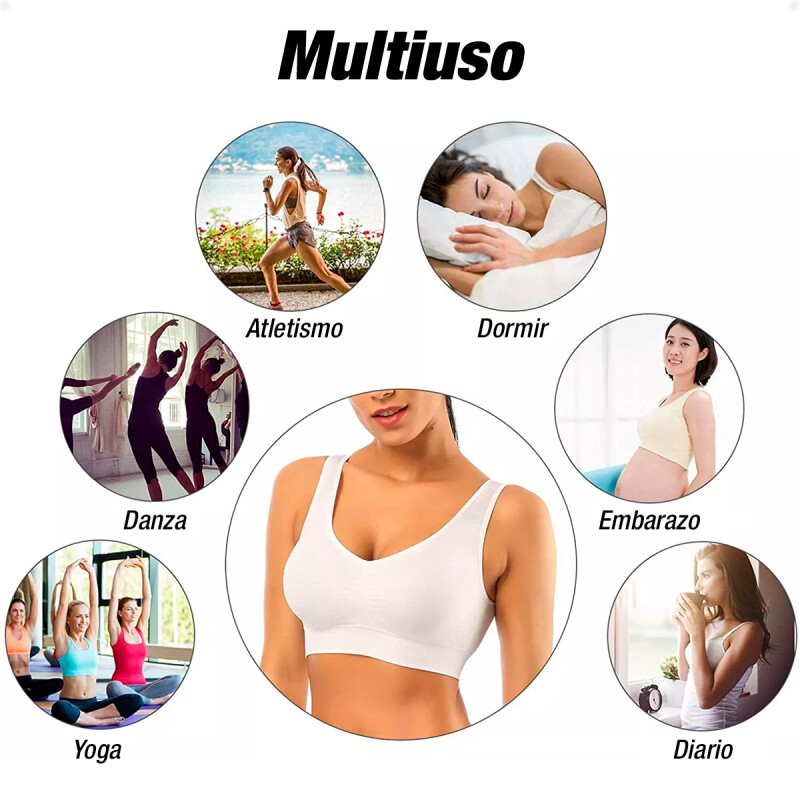 Soutien Top Deportivo Blanco Talla XS-S