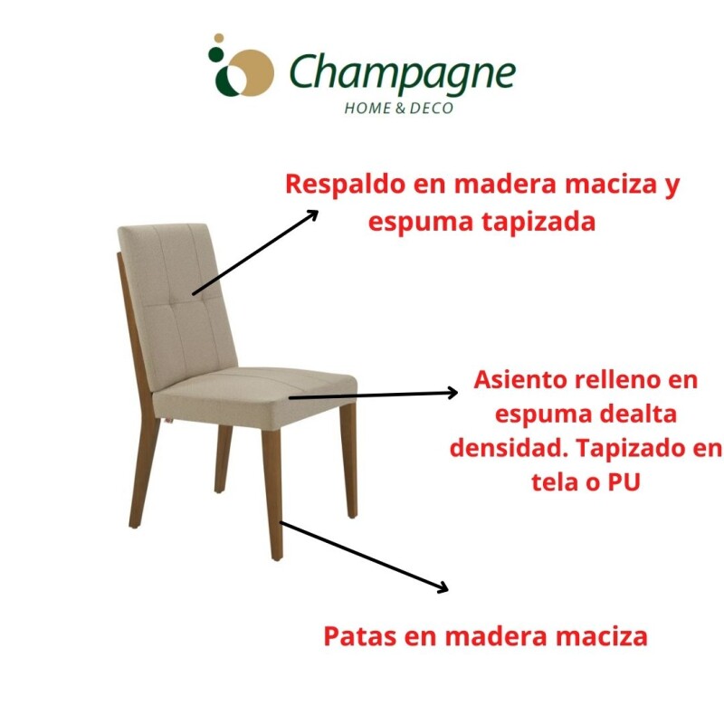 SILLA ALTA - MADERA CINAMOMO - TAPIZADO BEIGE TRAMADA SILLA ALTA - MADERA CINAMOMO - TAPIZADO BEIGE TRAMADA