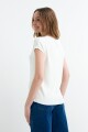 Sweater m/c escote V CRUDO