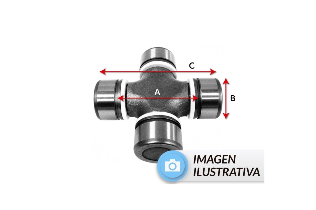 CRUCETA A:45,95mm B:27mm C:71,8mm CRUCETA A:45,95mm B:27mm C:71,8mm