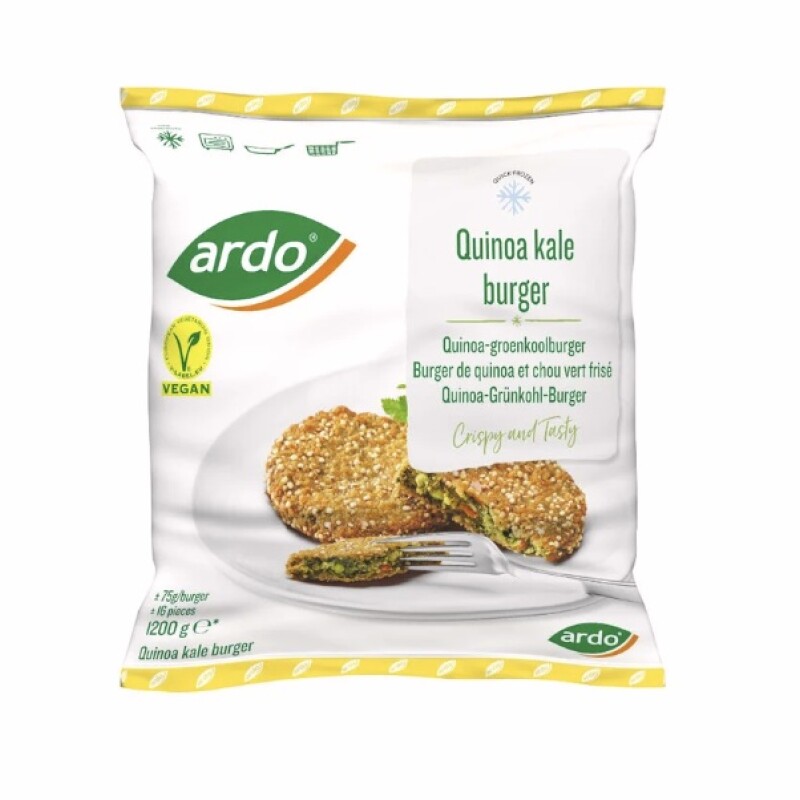 HAMBURGUESAS DE QUINOA Y KALE 1.2KG HAMBURGUESAS DE QUINOA Y KALE 1.2KG
