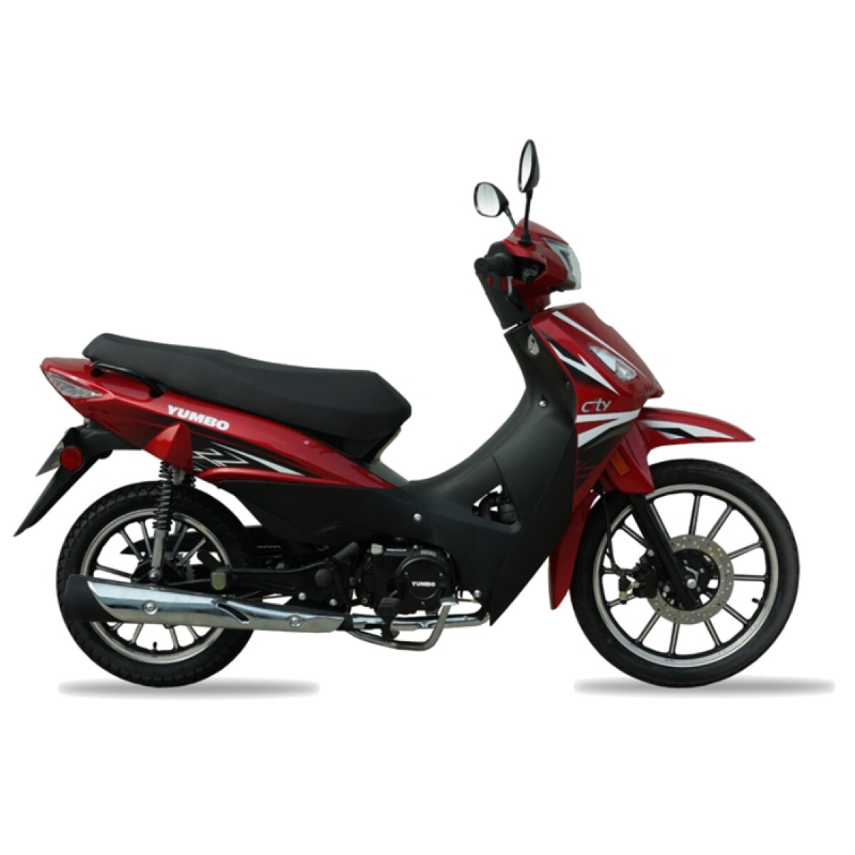 Moto Yumbo Cub City 125 Llanta De Aleacion - Rojo 