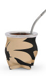 KIT MATERO AUSTRALIS FLORES BEIGE Y NEGRO