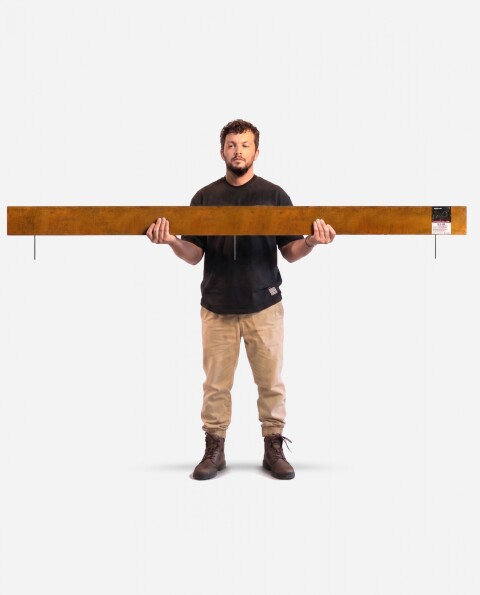 Fleje Separador 10cm x 2.4m - Acero Corten 2mm