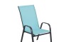 Silla de Textilina metal Turquesa