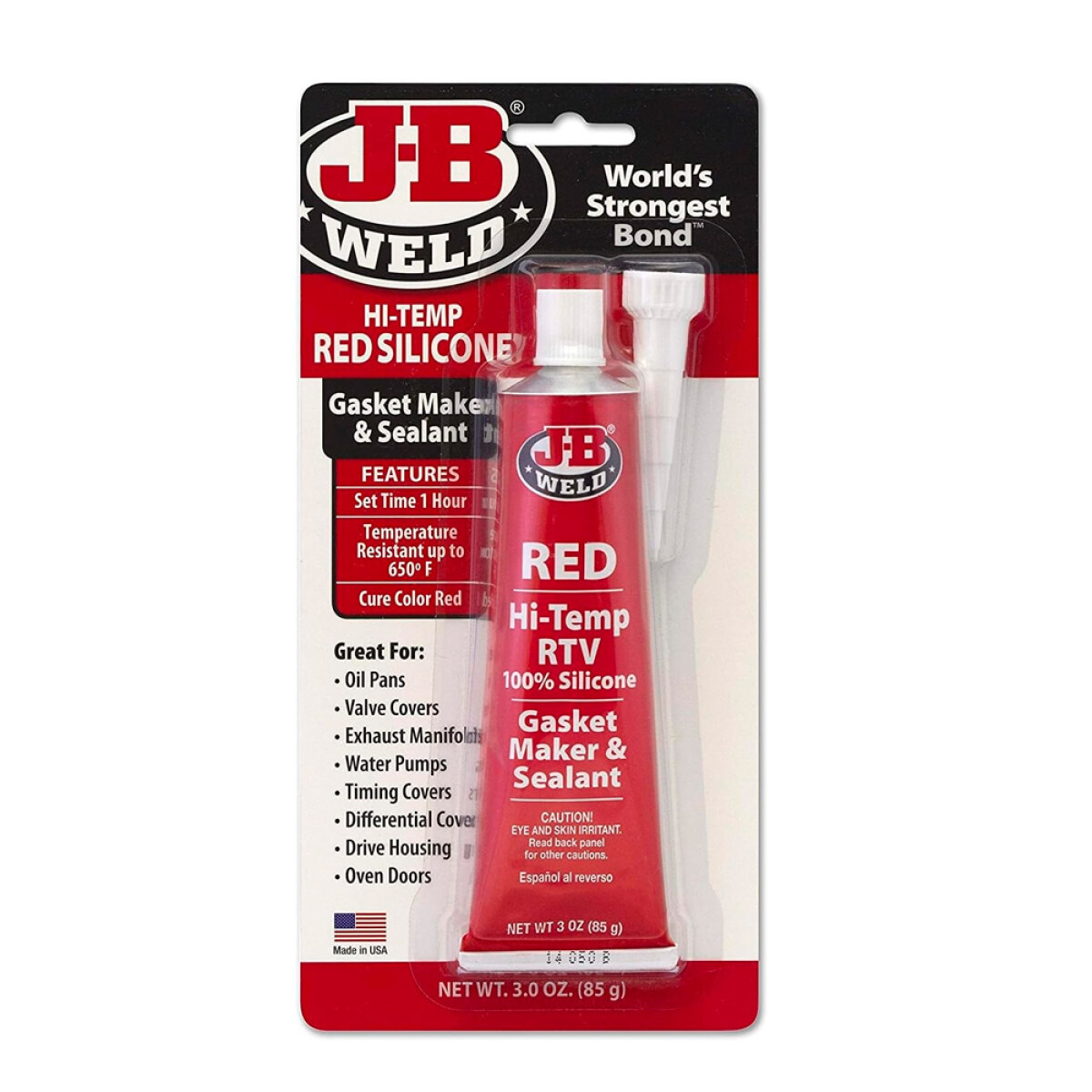 QUIMICOS VARIOS - SILICONA ADHESIVA FORMA JUNTA ROJA 85GRS JB WELD 