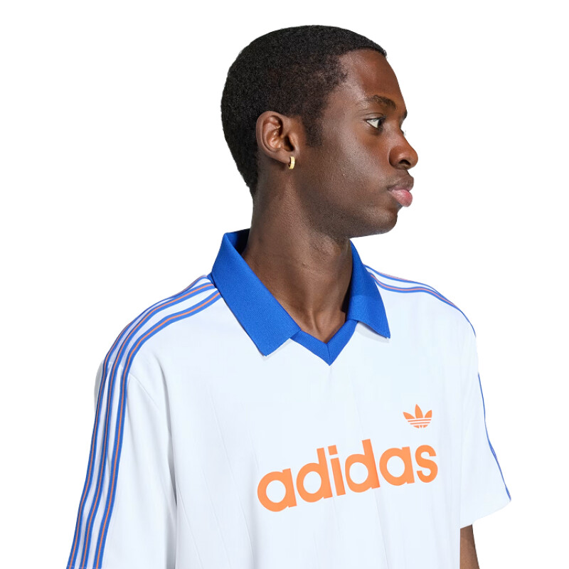 Remera Adidas Pinstr Jsy - Blanco Remera Adidas Pinstr Jsy - Blanco