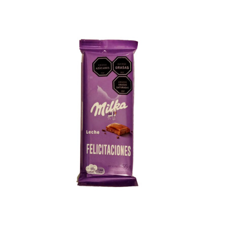Chocolate MILKA 55 Grs Tableta Unidad Leche