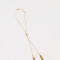 Collares Largos Con strass Collar Largo Con Strass - Dorado