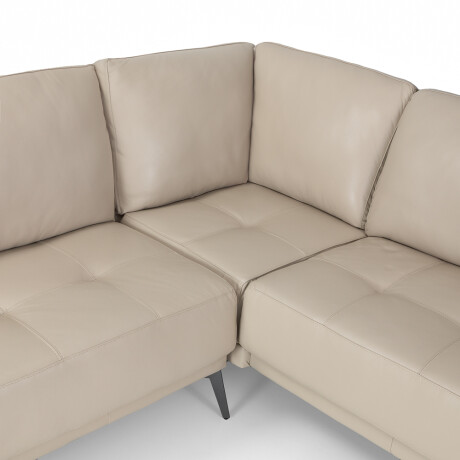 Rinconera Dakota - Cuero Básico - Chaise Derecho 519 (Beige)