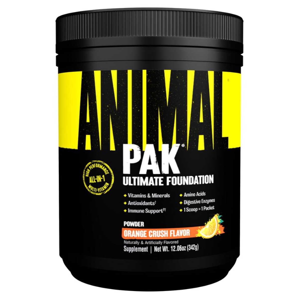 Multivitaminico Animal Pak en Polvo 411GR Universo binario - NARANJA 