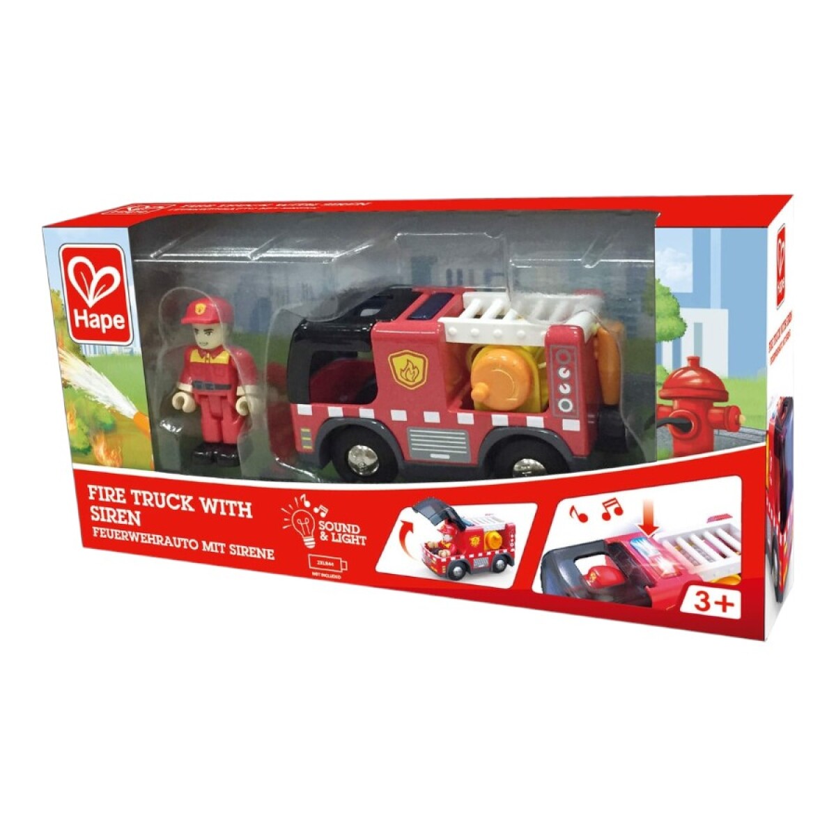 Camión de Bomberos Hape Luz y Sonido 