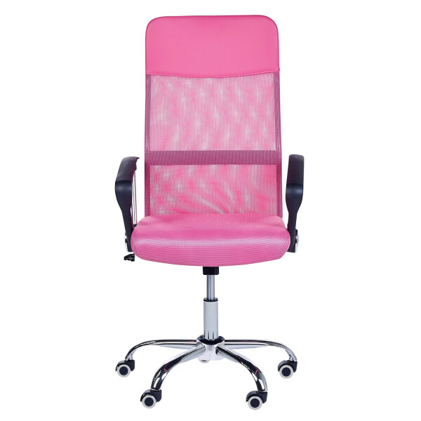 Silla De Escritorio Oficina Sillon Ejecutiva Ergonomica Tapizado Tela Mesh Con Cuero Sintetico Imback Color Rosa Silla De Escritorio Oficina Sillon Ejecutiva Ergonomica Tapizado Tela Mesh Con Cuero Sintetico Imback Color Rosa