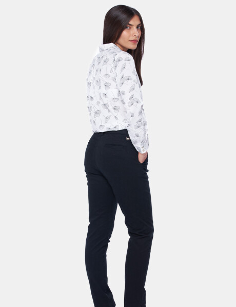 PANTALÓN SKINNY DE GABARDINA Negro