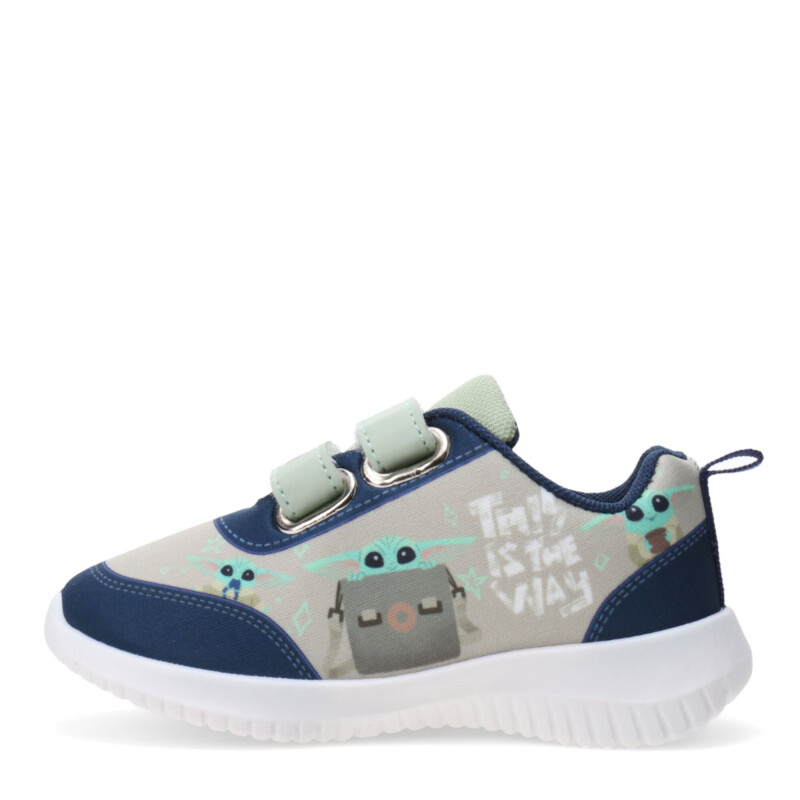 Championes Infantiles Disney Baby Yoda Verde - Azul Marino - Gris