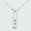 Colgante con cadena Jacinta de plata 925 con brillantes Colgante con cadena Jacinta de plata 925 con brillantes