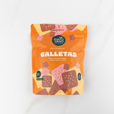 Galletas integrales con lino y girasol Punto Sano Galletas integrales con lino y girasol Punto Sano