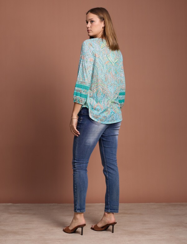 Blusa Printed VERDE/MULTI