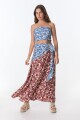 Falda Botanica Estampa Flores